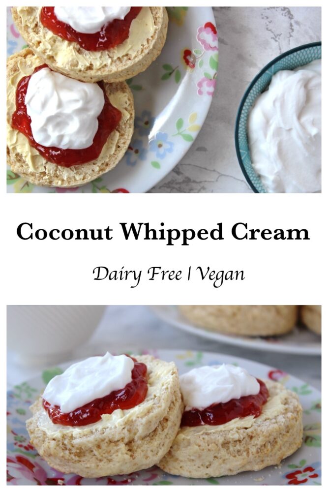 Coconut Whipped Cream Collage
