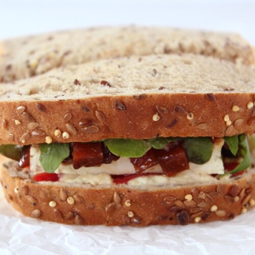 Mediterranean Vegan Sandwich