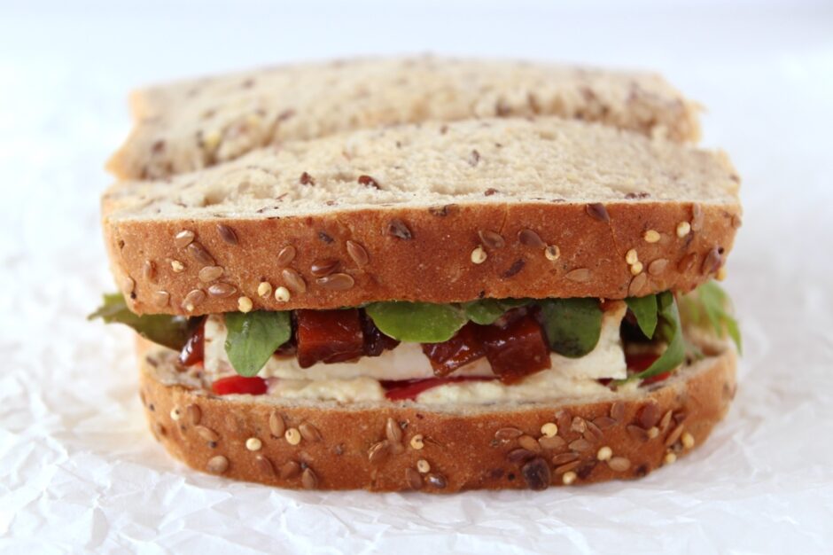 Mediterranean Vegan Sandwich