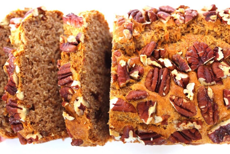 Pecan Topped Banana Bread (Dairy-Free | Egg-Free | Vegan)