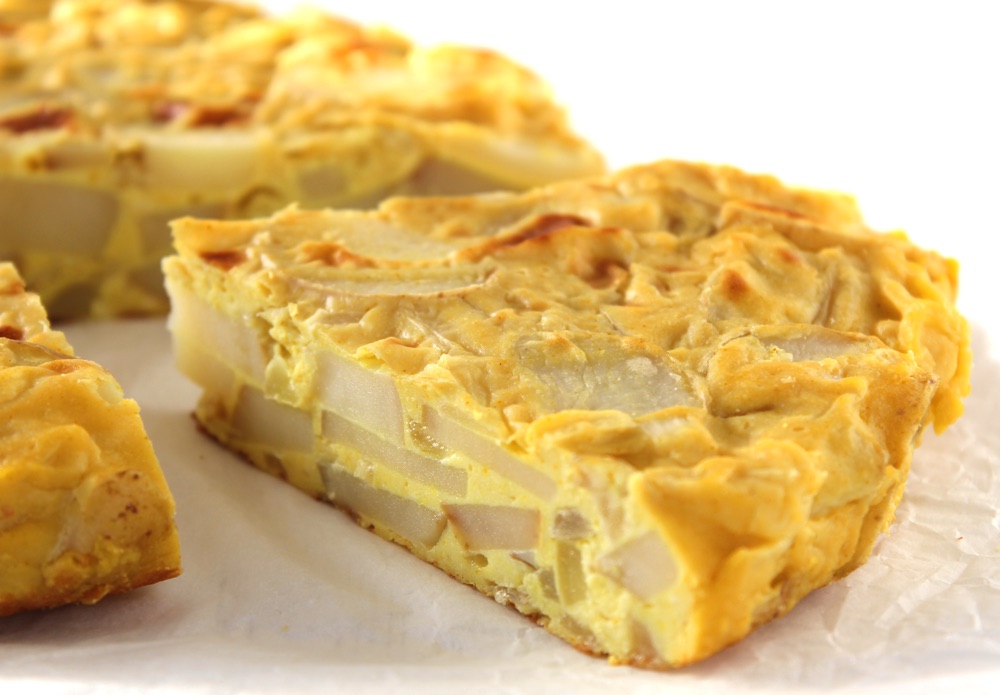Vegan Spanish Potato Omelette - Tortilla de Patatas