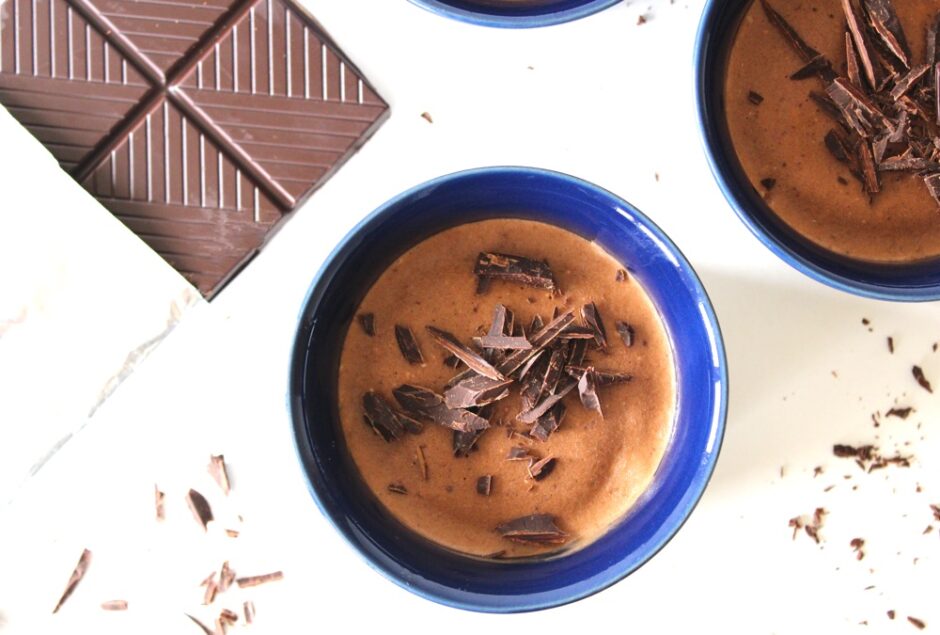 Chocolate Banana Ice Cream Cup (Vegan)