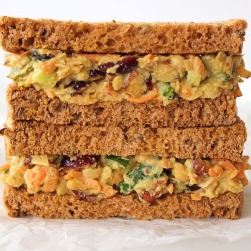 Curried Chickpea Smash Sandwich
