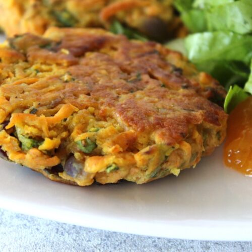 Indian-Spiced Sweet Potato Fritters