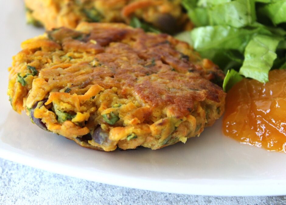 Indian-Spiced Sweet Potato Fritters