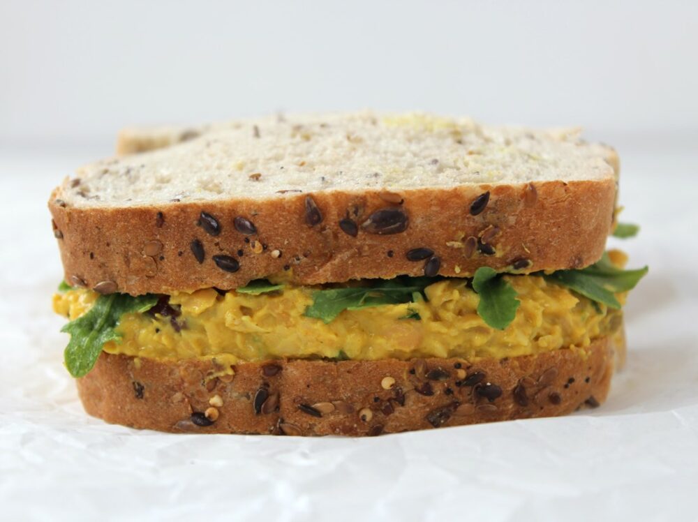 Coronation Chickpea Smash Sandwich
