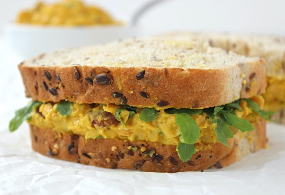 Coronation Chickpea Smash Sandwich